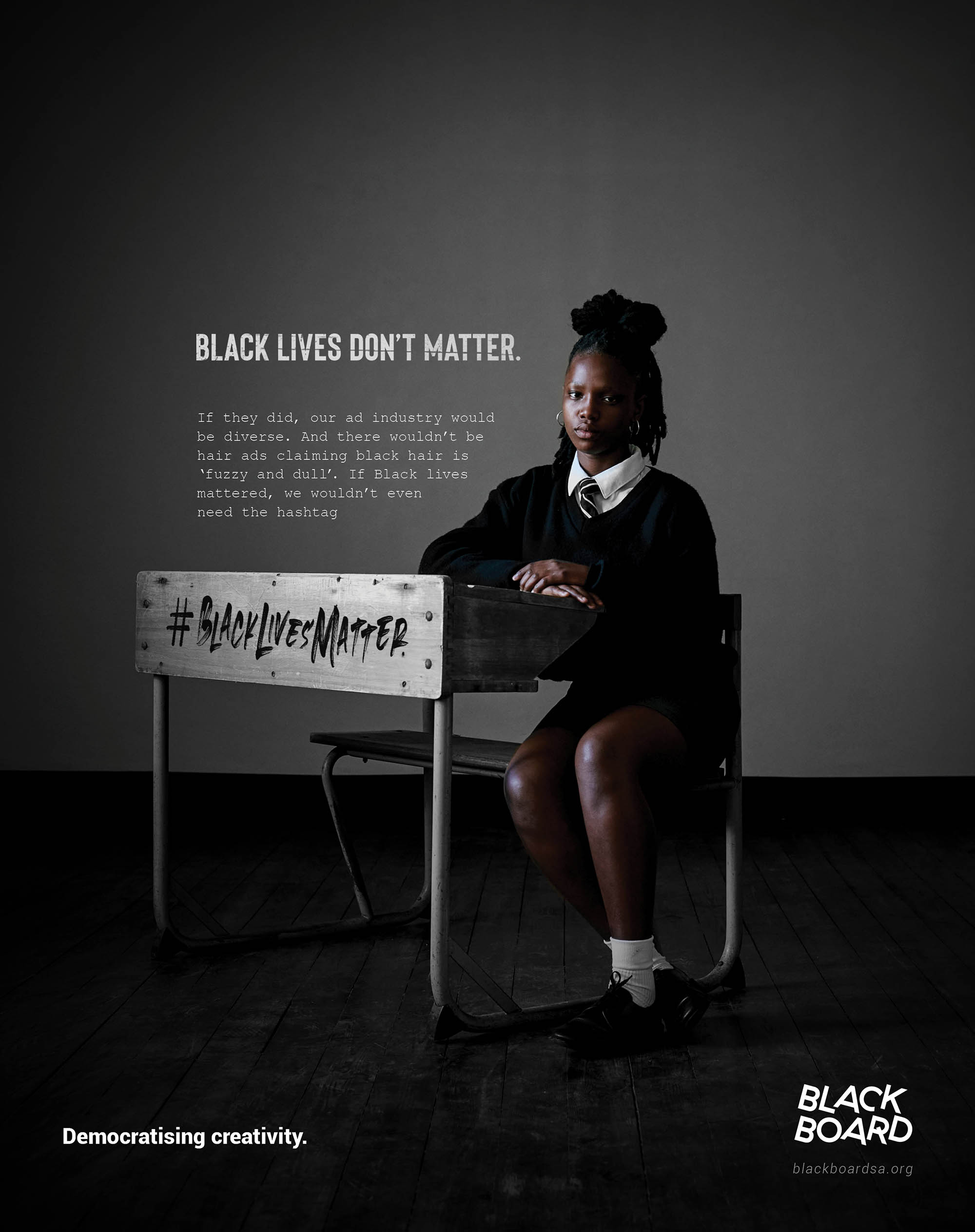 Blackboard ‘Black Lives Don’t Matter’