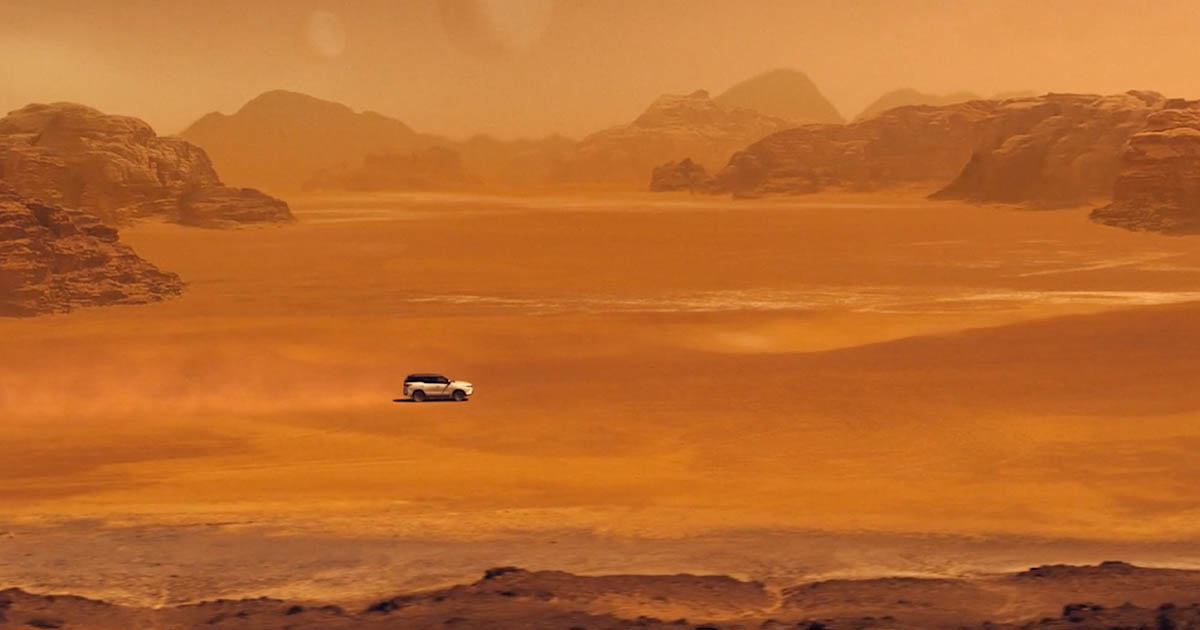Justine Calverley’s latest car ad is a cinematic fantasy ride on Mars for Toyota