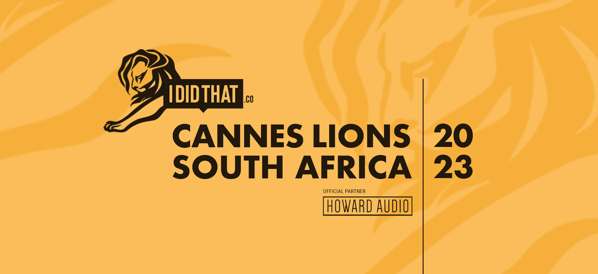 IDIDTHAT partners with Howard Audio to bring South Africa all the Cannes Lions news 2023