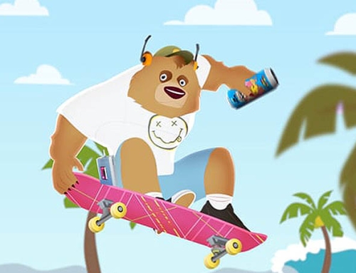 Boogie Bear Beverage Advert