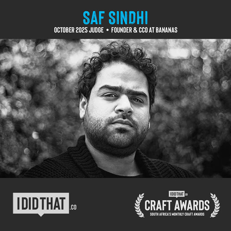 October 2025_Craft Awards_Saf Sindhi_Founder and CCO_Bananas_results showcase