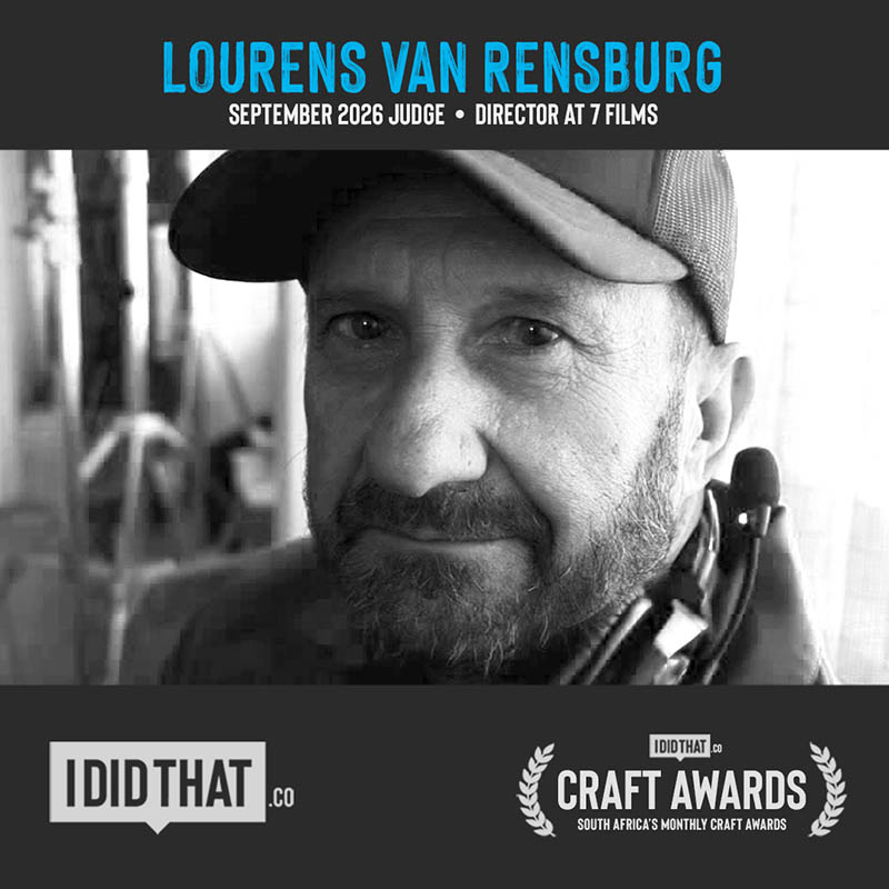 CRAFT AWARDS JUDGE 2026_Lourens van Rensburg-FA3A